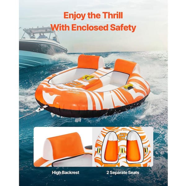 SKYSHALO Towable Tubes for Boating 2 Person, Inflatable Boat Tubes