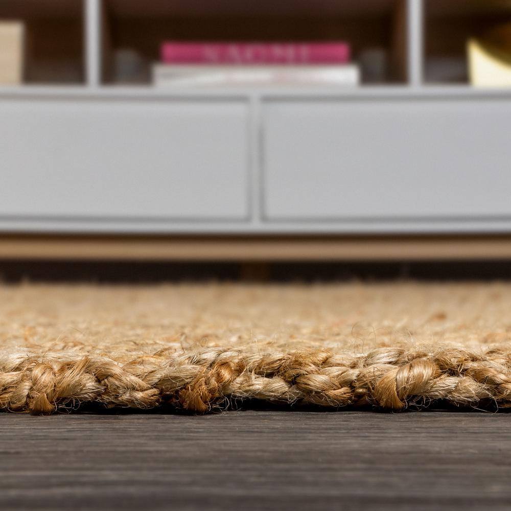 Espina Natural Jute 3x5 Handwoven Herringbone Area Rug