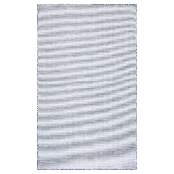 Martha Stewart 6 ft. x 10 ft. Navy Marle Crosshatch Area Rug