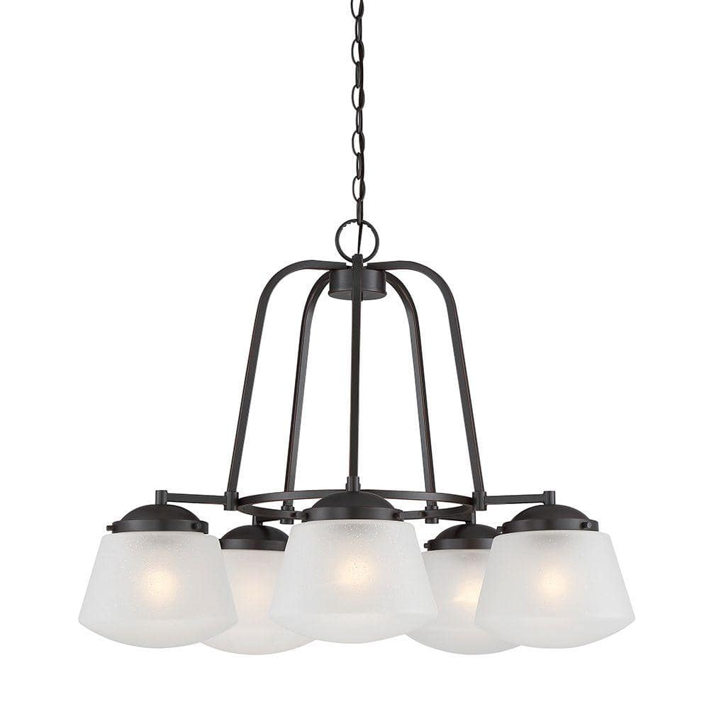 Designers Fountain Mason 5Light Satin Bronze Interior Incandescent