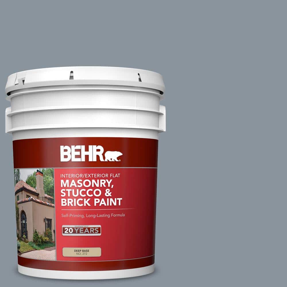 5 gal. #BXC-88 Cool December Flat Interior/Exterior Masonry, Stucco and Bri