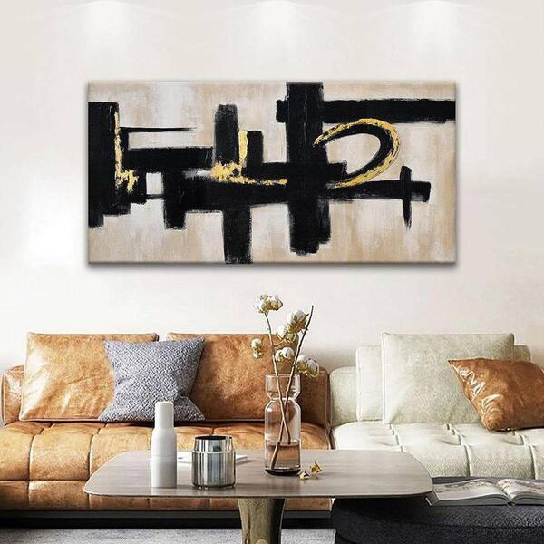 Abstract Wall Art 24 x 48 Inches Modern Picture Paintings On
