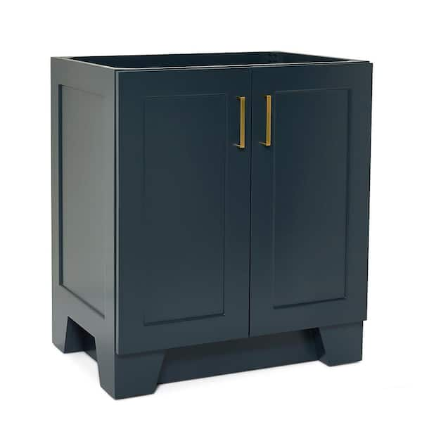 Taylor 30 in. W x 21.5 in. D x 34.5 in. H Freestanding Bath Vanity Cabinet Only in Midnight Blue