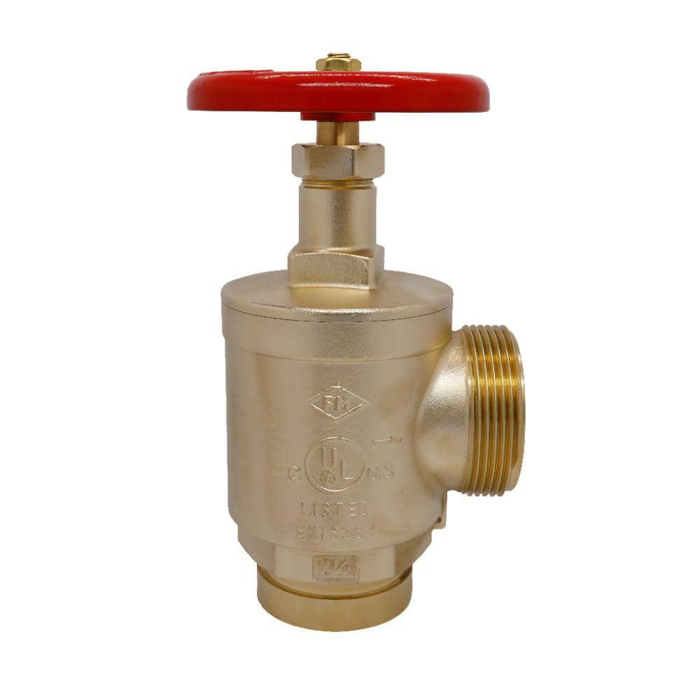 CMI inc 2-1/2 in. Brass Fire Hose Valve (GRV x NH) J281-NL - The Home Depot