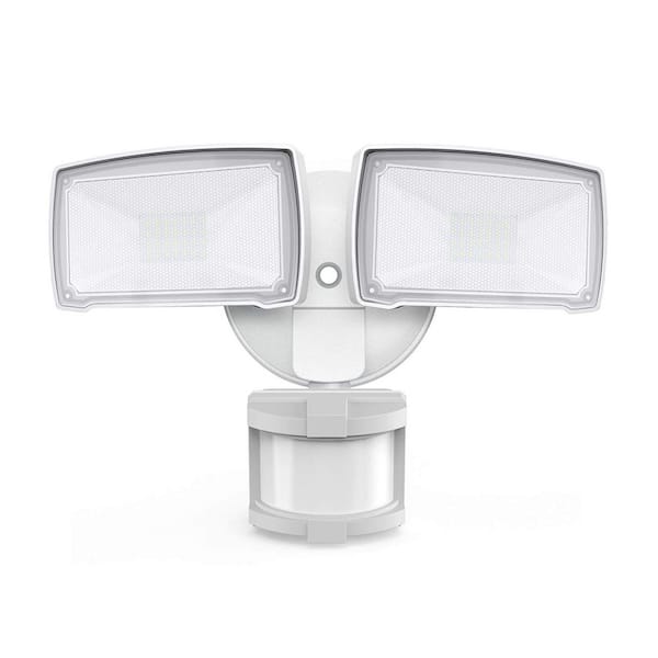 30W LED Motion Sensing Security Flood Light 3200 Lumen 180 Degree IP65 Waterproof White Outdoor 1 Pack