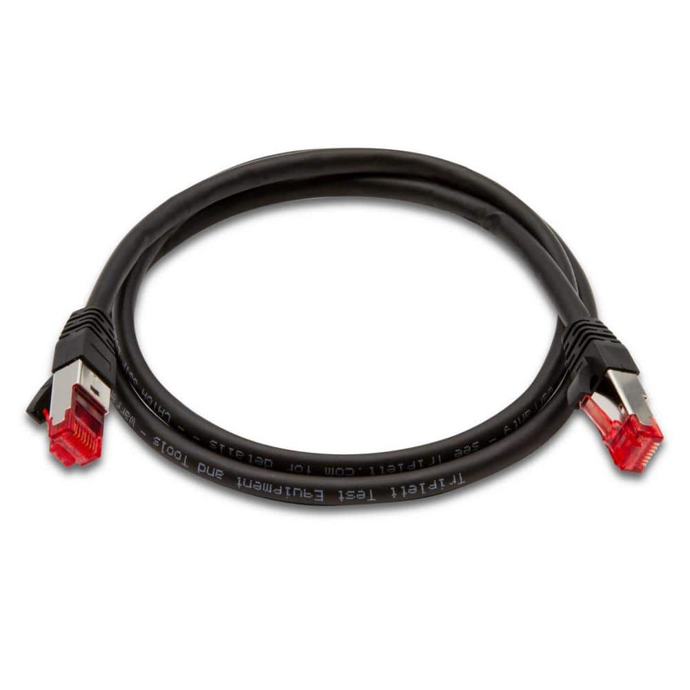 3 ft. Cat 6A 10 GBPS Professional Grade SSTP 26 AWG Patch Cable, Black price history on PriceWatchPro