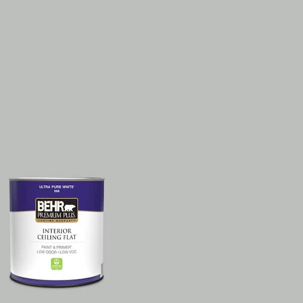 1 qt. #HDC-NT-23G Alaskan Gray Ceiling Flat Interior Paint