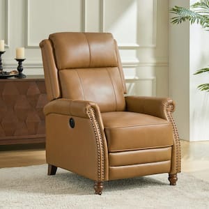 Oscar Camel 29 in. W Traditional Genuine Leather Power Recliner