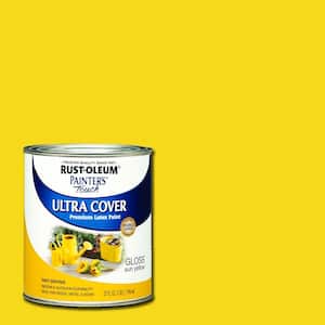 32 oz. Ultra Cover Gloss Sun Yellow General Purpose Paint