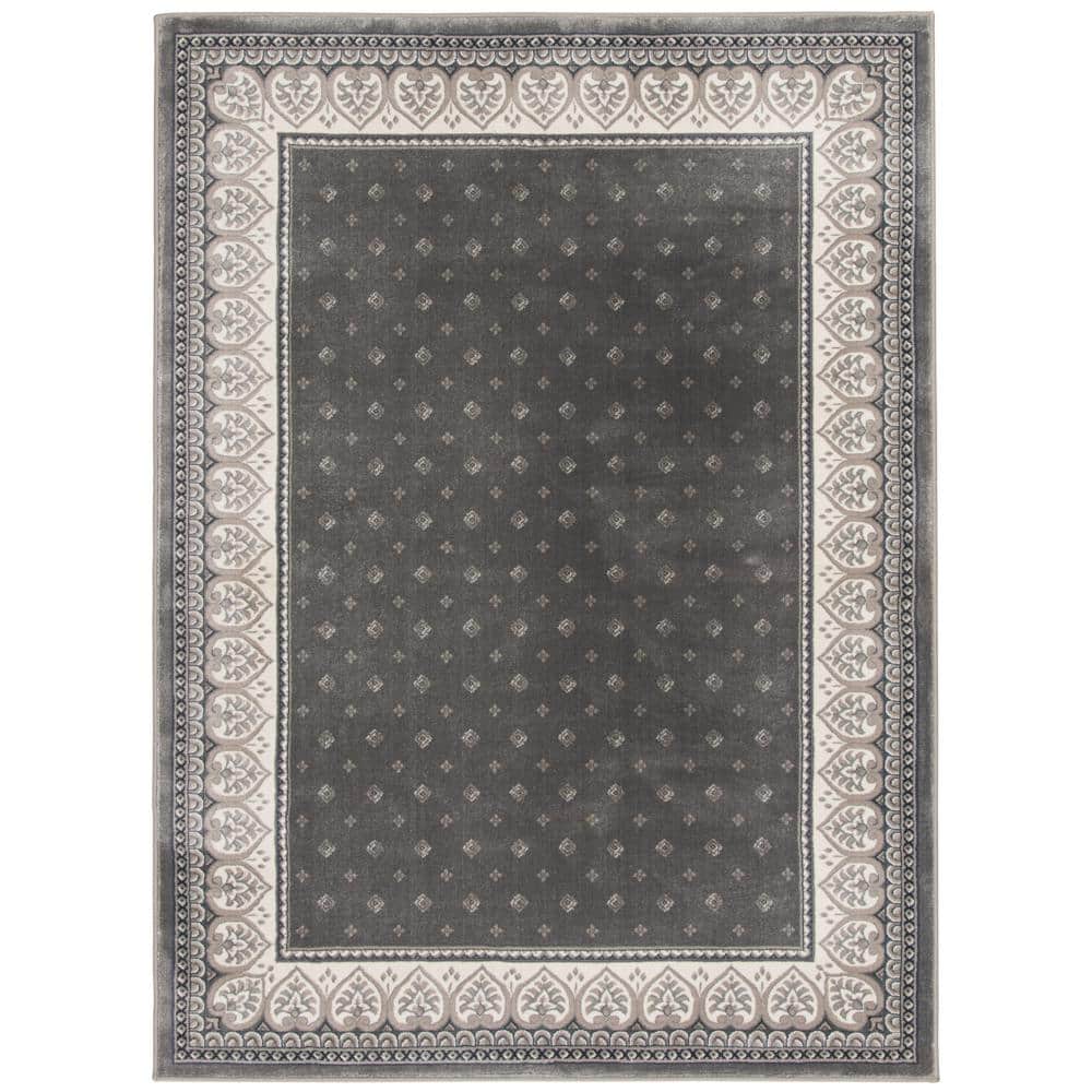 Kurdamir Fleur de Lis Dove/Oyster 8 ft. x 11 ft. Traditional Polypropylene Area Rug price history on PriceWatchPro