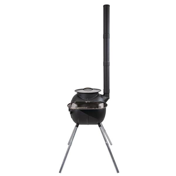 1000 sq. ft. Ozpig Outdoor Portable Wood-Burning Stove and