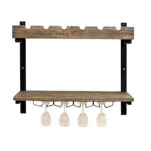 Pomona 6-Bottle Wall Shelving with Wine Storage