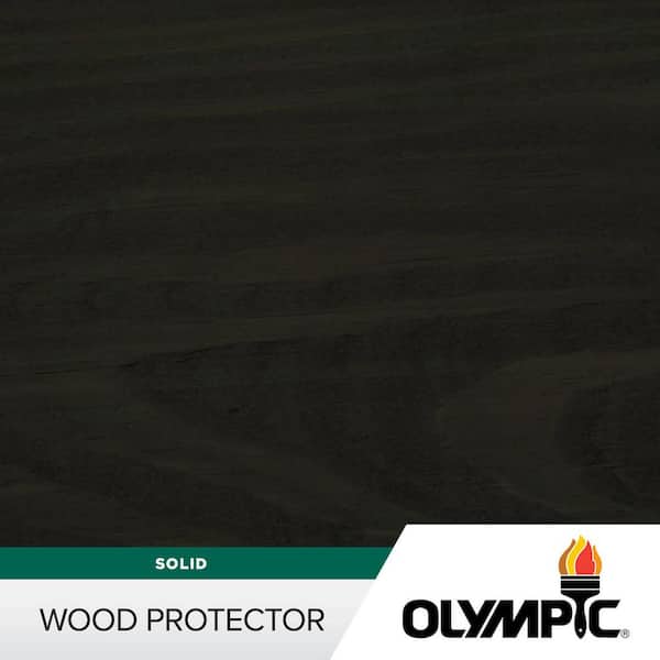 Wood Protector 1 gal. SC-1050 Mystic Black Exterior Solid Stain Plus Sealer in One