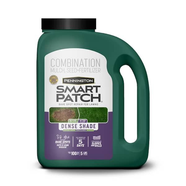 Pennington Smart Patch Dense Shade 5 lb. 100 sq. ft. Grass Seed Bare Spot Repair with Mulch and Fertilizer