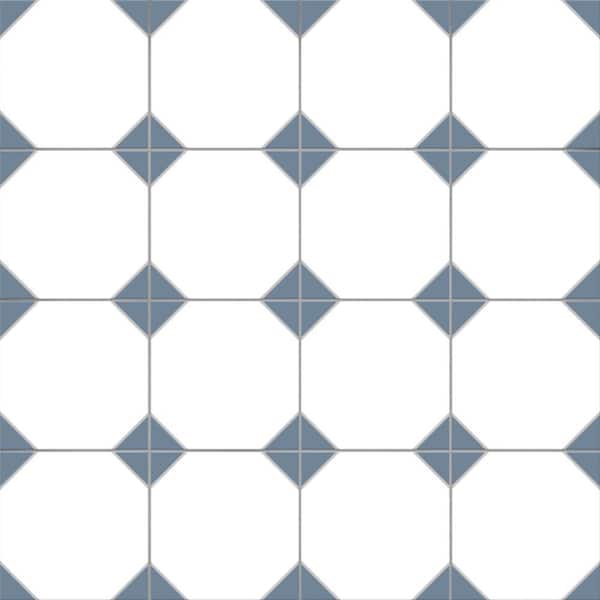 Canterbury Blue 13 in. x 13 in. Porcelain Floor and Wall Tile (10.44 sq. ft. /Case)