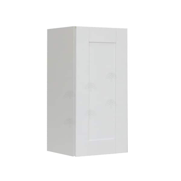 LIFEART CABINETRY Anchester Assembled 24x15x12 in. Wall Diagonal Cabinet with 1 Door in Dark Espresso