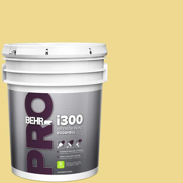 BEHR PRO 5 gal. #P320-4 Pineapple Crush Eggshell Interior Paint