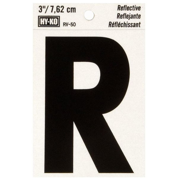 HY-KO 3 in. Vinyl Self-Adhesive Letter R