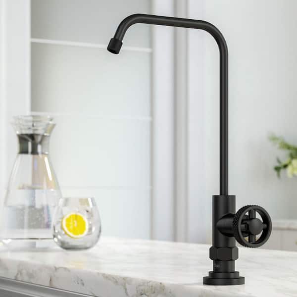 Urbix Single Handle 100% Lead-Free Beverage Faucet in Matte Black