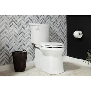 Valiant 14 in. Rough In 2-Piece 1.28 GPF Single Flush Elongated Toilet in White Seat Included