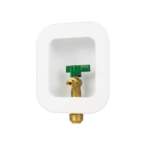 BrassCraft 1/2 in. NOM Push Connect x 1/4 in. Compression with 1/4 Turn Brass Ball Valve