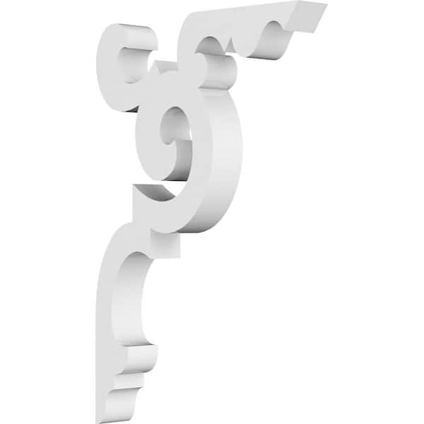 Ekena Millwork 5/8 in. W X 6 in. H X 4 in. D PVC Benson Bracket
