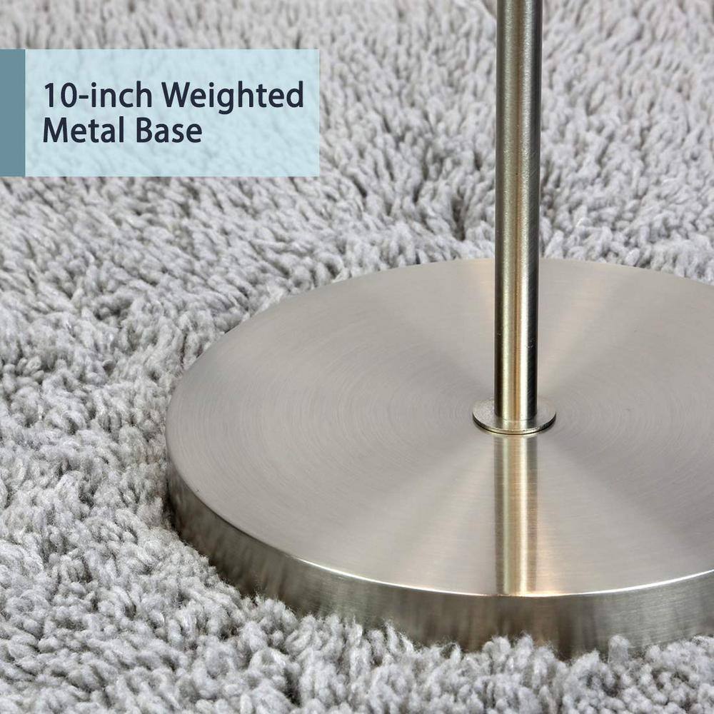 70-Inch Silver Aluminum Minimalist Floor Lamp