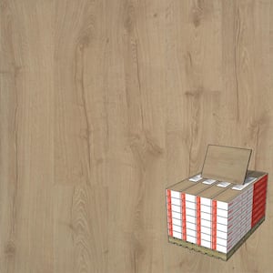 Outlast+ Vienna Oak 12 mm T x 7.5 in. W Waterproof Laminate Wood Flooring (549.6 sqft/pallet)