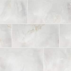 Kemperstone Onyx Gray Polished 12 in. x 24 in. Glazed Porcelain Stone Look Floor and Wall Tile (410.4 sq. ft. / Pallet)