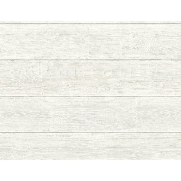 LILLIAN AUGUST Luxe Haven Porcelain Rustic Shiplap Peel and Stick Wallpaper (Covers 40.5 sq. ft.)
