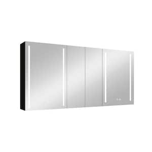 60 in. W x 30 in. H Rectangular Aluminum Medicine Cabinet with Mirror