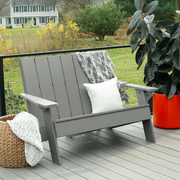 Italica Double Wide Modern Plastic Adirondack Chair