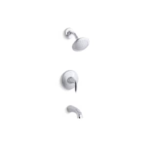 Alteo Rite-Temp 1-Handle Wall Mount Tub and Shower Trim Kit in Polished Chrome (Valve Not Included)