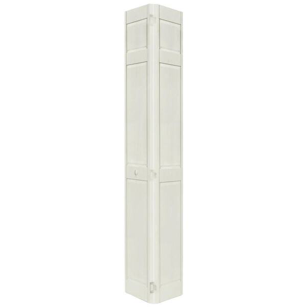 Home Fashion Technologies 6-Panel Behr Off White Solid Wood Interior Bifold Closet Door-DISCONTINUED