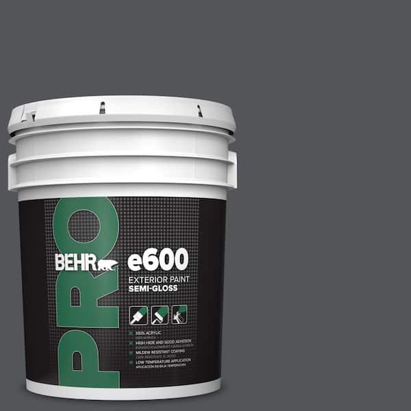5 gal. #N510-6 Orion Gray Semi-Gloss Acrylic Exterior Paint
