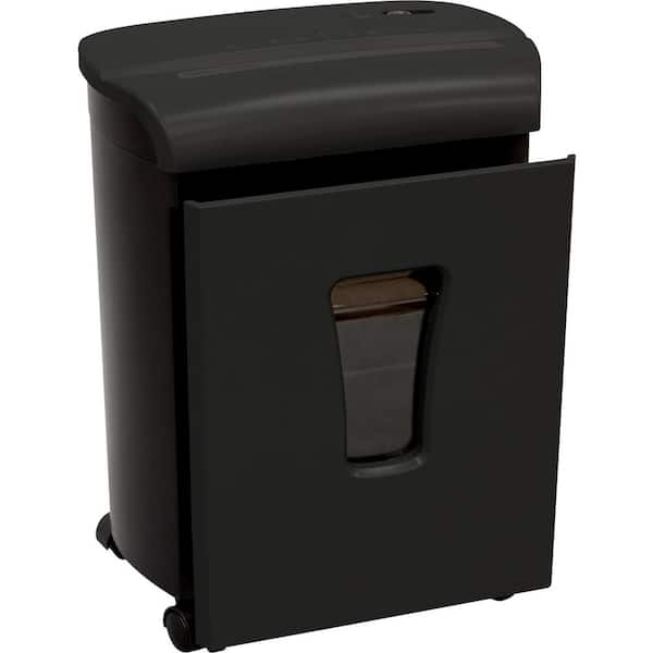   Basics 8 Sheet High Security Micro Cut Shredder with  Pullout Basket, Black : Office Products