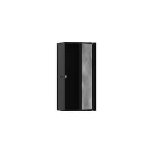 XtraStoris Rock 9 in. W x 15 in. H x 4 in. D Stainless Steel Shower Niche with Tileable Door in Matte Black