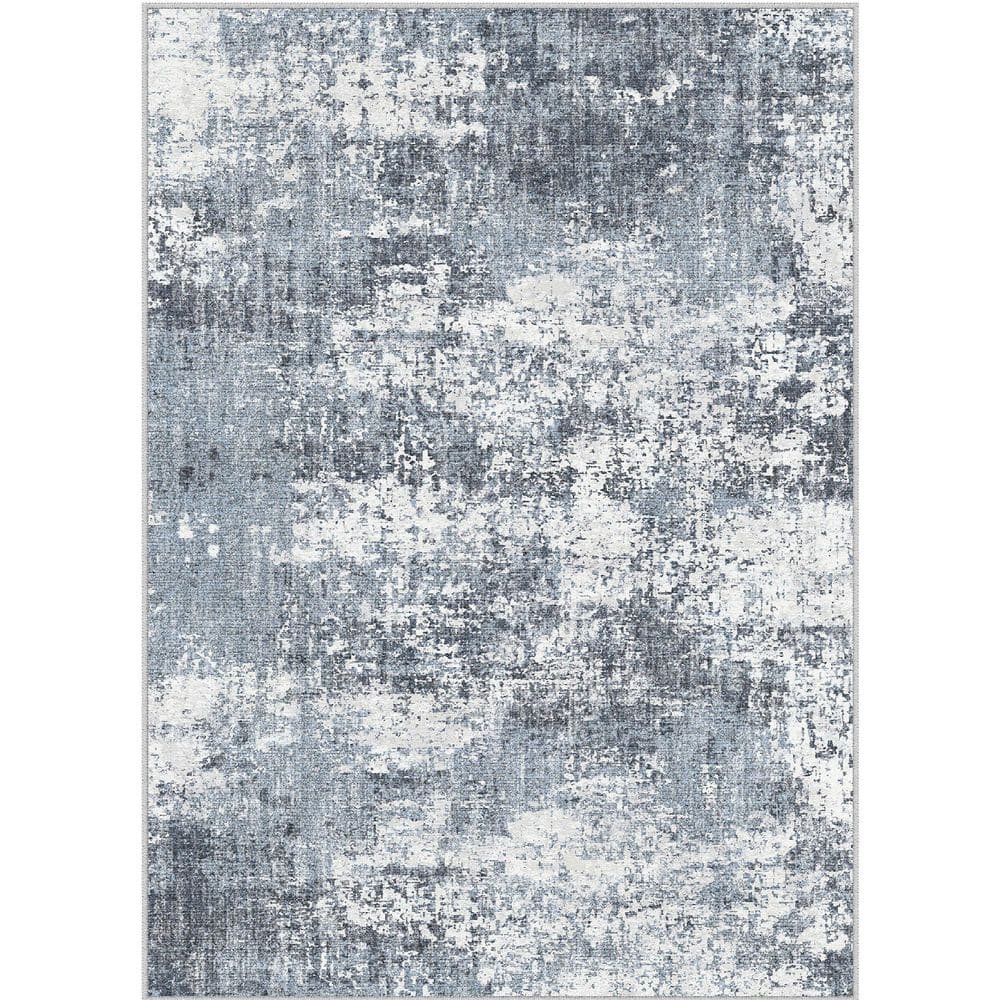 Mist Blue 5 ft. x 7 ft. Modern Abstract Area Rug price history on PriceWatchPro