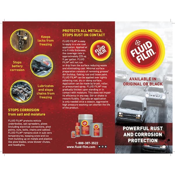 FLUID FILM Long Lasting Rust and Corrosion Protectant, Lubricant