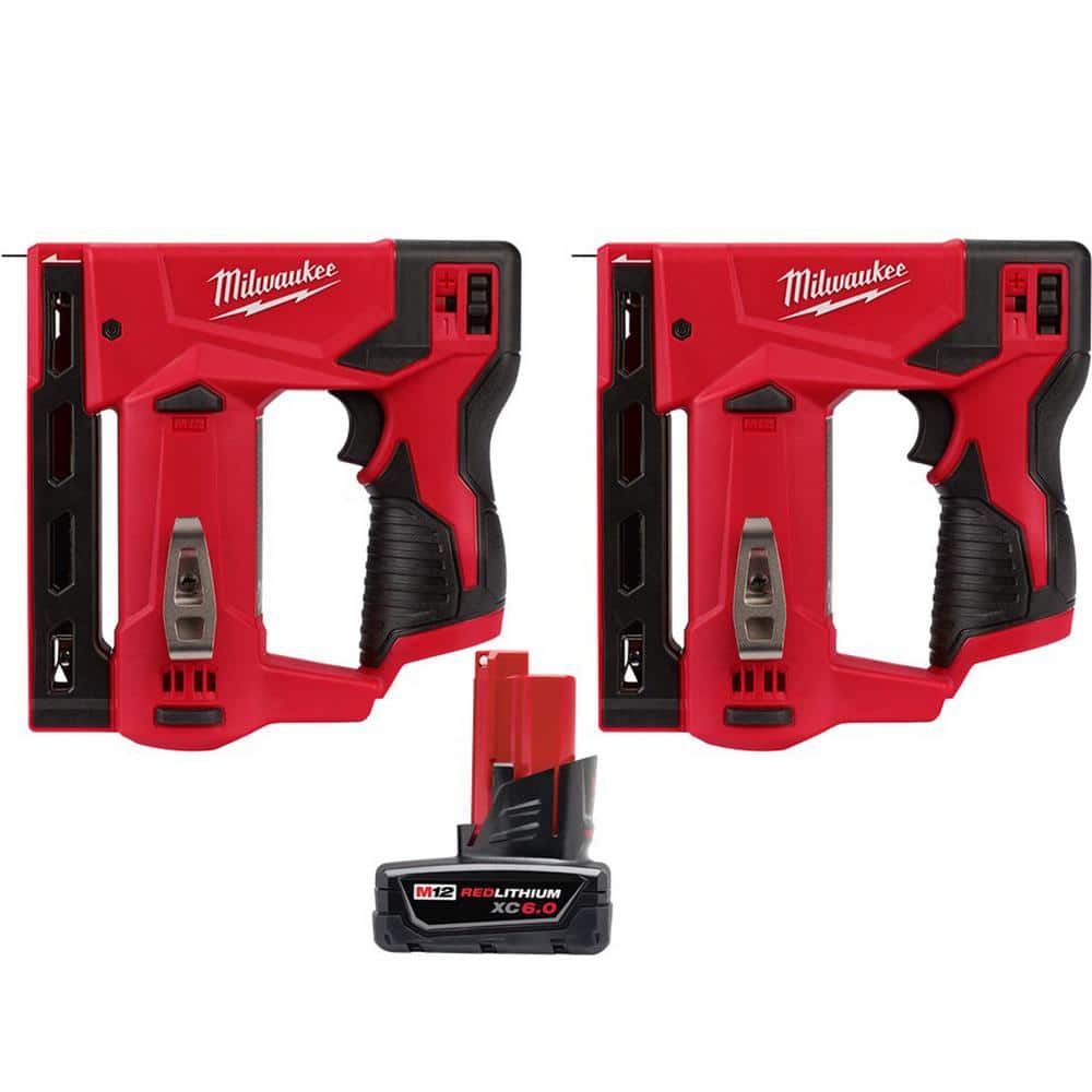 ゆのはなSPRING! Mellw Times Switch Milwaukee M12 12V Lithium-Ion Cordless 3/8 in. Crown Stapler