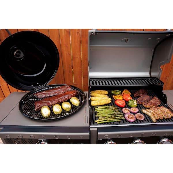 Coleman Revolution Dual Fuel Grilling Kit with 3-Burner Gas BBQ