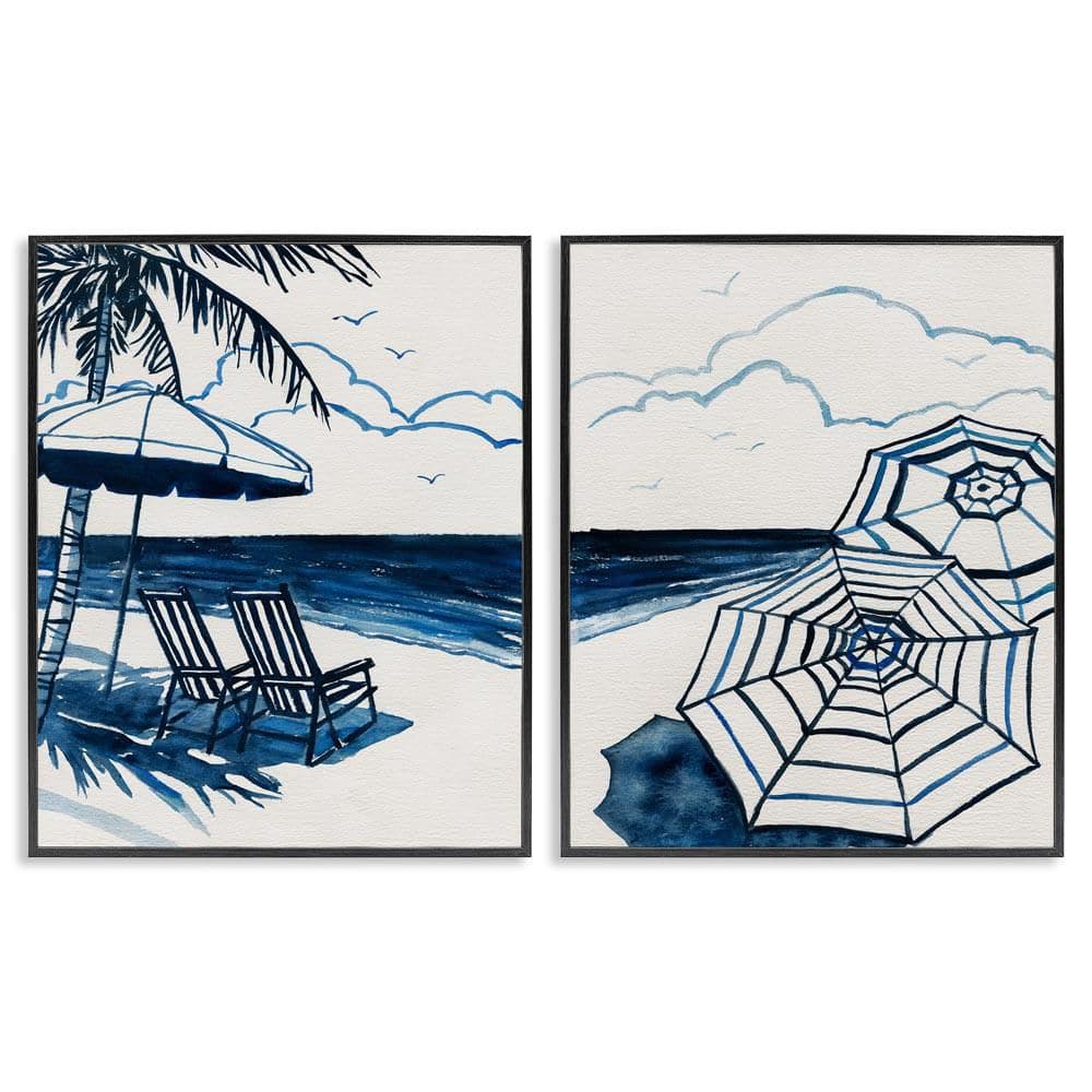 Tropical Ocean Views by Carol Robinson 2 Piece Black Framed Nature Giclee Art Print 14 in. x 11 in. price history on PriceWatchPro