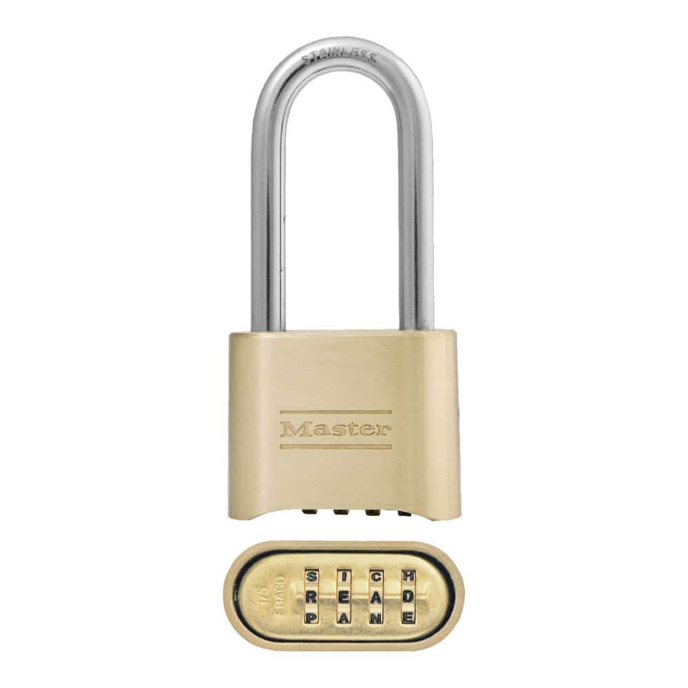Master Lock Outdoor Combination Lock, 1-1/2 in. Shackle, Resettable  875DLFHC - The Home Depot