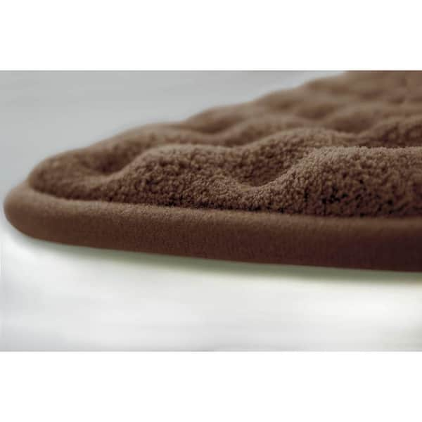 BounceComfort Massage Aqua 17 in. x 24 in. Memory Foam Bath Mat