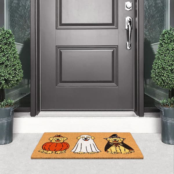 Pups 18 in. x 30 in. Coir Doormat
