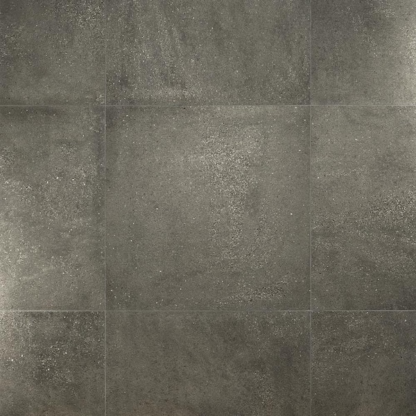 Ivy Hill Tile Banto Charcoal 23.62 in. x 23.62 in. Matte Porcelain Floor and Wall Tile (11.62 Sq. ft. / Case)