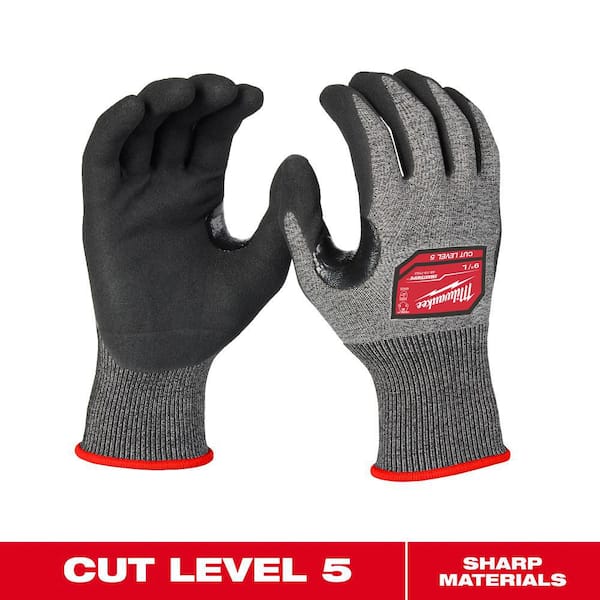XX-Large High Dexterity Cut 5 Resistant Nitrile Dipped Outdoor and Work Gloves