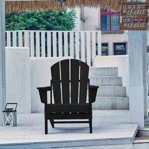 realcomfort charcoal resin plastic adirondack chair