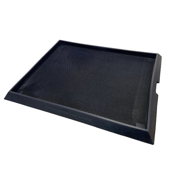 Rhino Anti-Fatigue Mats Black 32 in. x 38 in. Multi-Purpose Utility Boot Tray