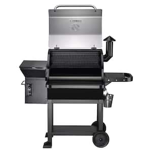 1060 sq. in. Pellet Grill and Smoker in Stainless Steel with Grill Cover Included